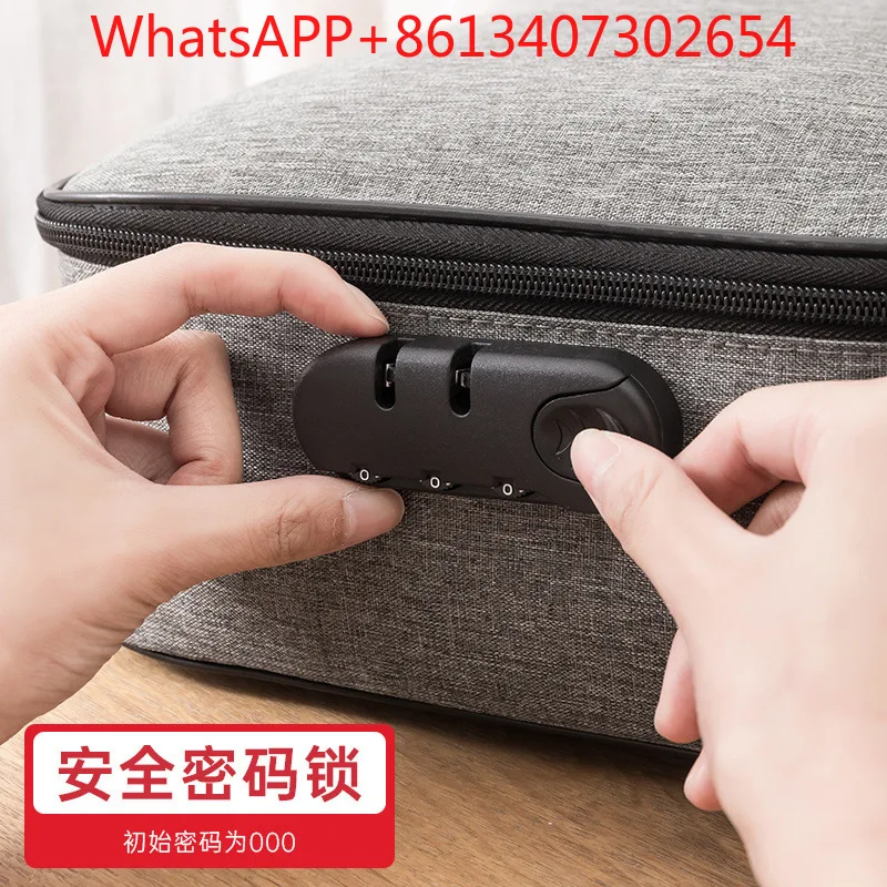 Home document storage bag Large capacity Home certificate Passport card bag Waterproof folder File sorting storage bag (2pcs)