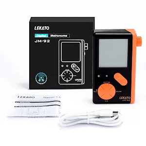 2-in-1 Pocket LEKATO Electronic Digital Metronome for Piano Guitar Drum Ukulele Practice with Timer 8 Beat Tones Tone Generator