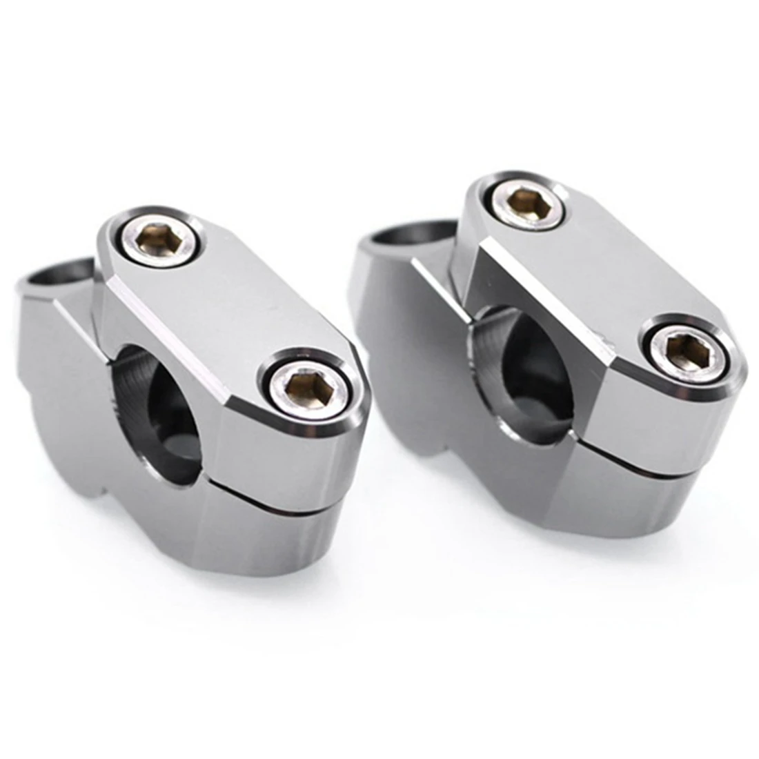 B09A Motorcycle Handlebar Risers Mount Extension Back Moved Up for Honda CBF1000 CBF600 CB1000R NC700S NC750S NC750(Silver)