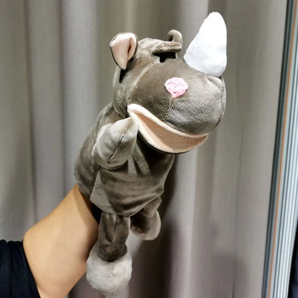 

Toys Cat Dolls Interactive Props Rabbit Panda Children Puppets Plush Hand Doll Kindergarten Story Props Animal Hand Puppet