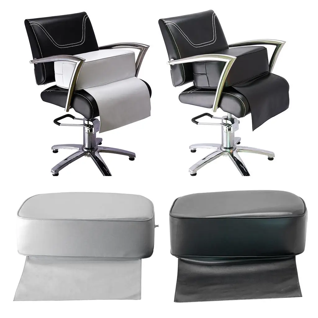 Almofada de assento de reforço de salão de beleza à prova d'água corte de cabelo barbeiro beleza para