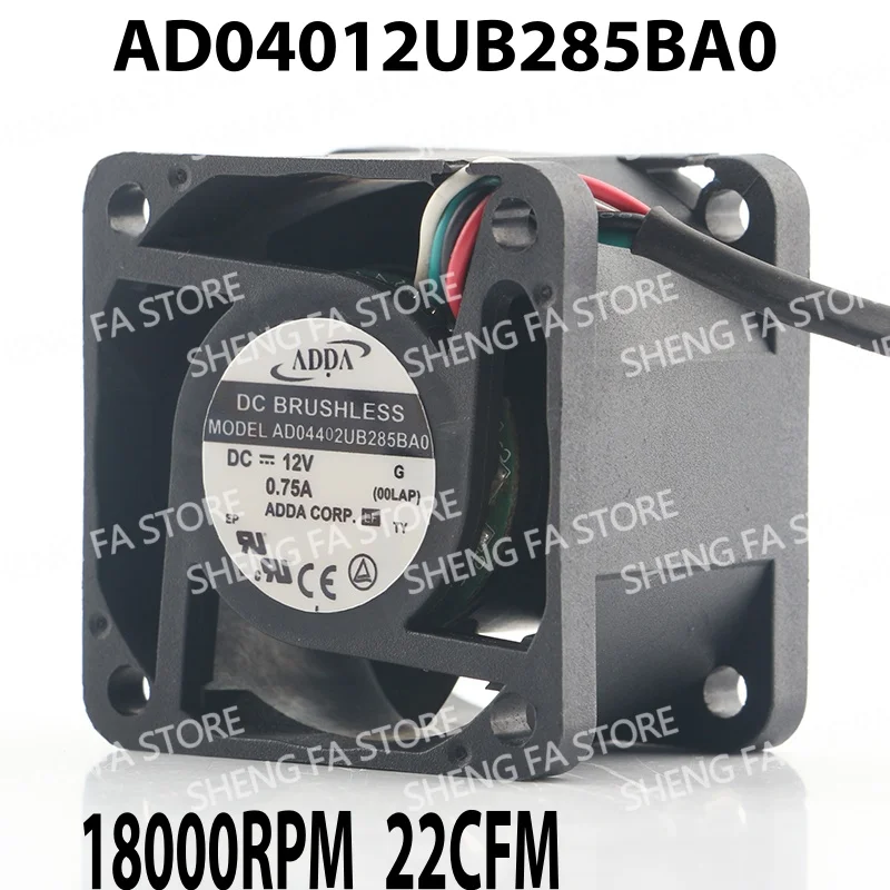 4-wire PWM speed control chassis Server Original ADDA 24V 48V DC12V 0.75A AC EC 4028 40X40X28MM 4CM AD04012UB285BA0 Cooling fan