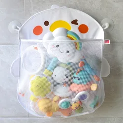 New Cartoon Yellow Duck Baby bagno Mesh Bag Sucker Design per giocattoli da bagno bambini forme animali panno sabbia giocattoli Storage Net Bag