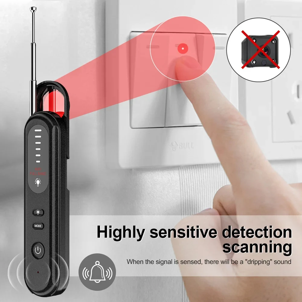 T01 Anti-Spy Hidden Camera Detector Anti Candid Wireless Hidden Devices Finder  Tracker Hacking Gadget Spy Gadgets Professional