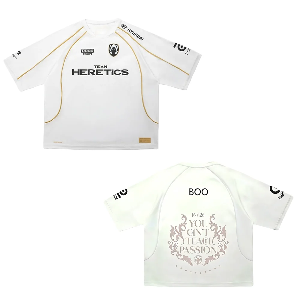 Neues 2026 Uniform Team Heretics Trikot Herren Mode Schnelltrocknend E-Sport Club Fans T-Shirt LEC Spiel-T-Shirts Streetwear Weiße Oberteile Kinder – Detail 5