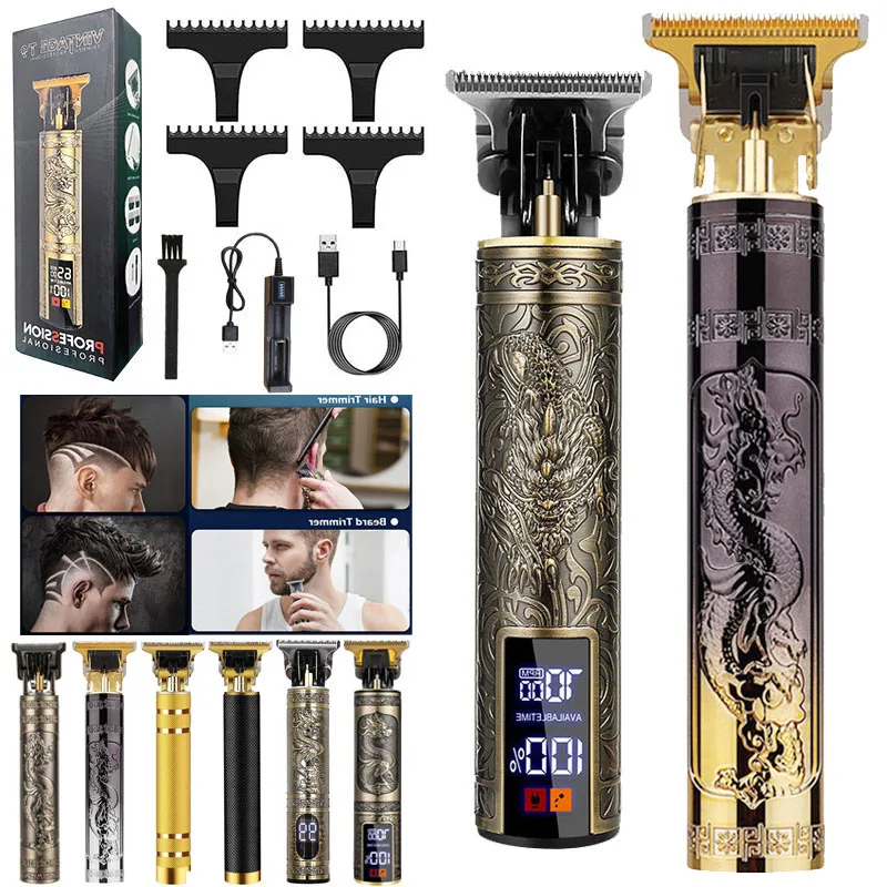 

Hot Sale Super Deals Vintage Cordless Man Men's Electric Beard Body Barber Shop Professional Hair Shaver Haircut Razor Machine