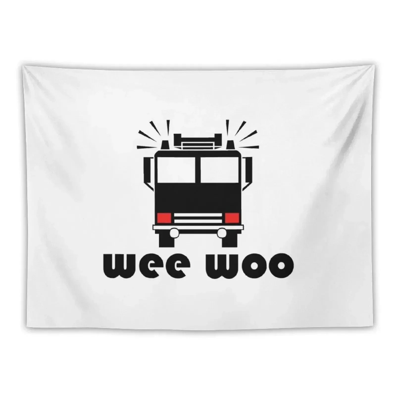 

Wee Woo Firetruck Tapestry Home Decoration Wall Decor Hanging House Decor Bedrooms Decorations Tapestry