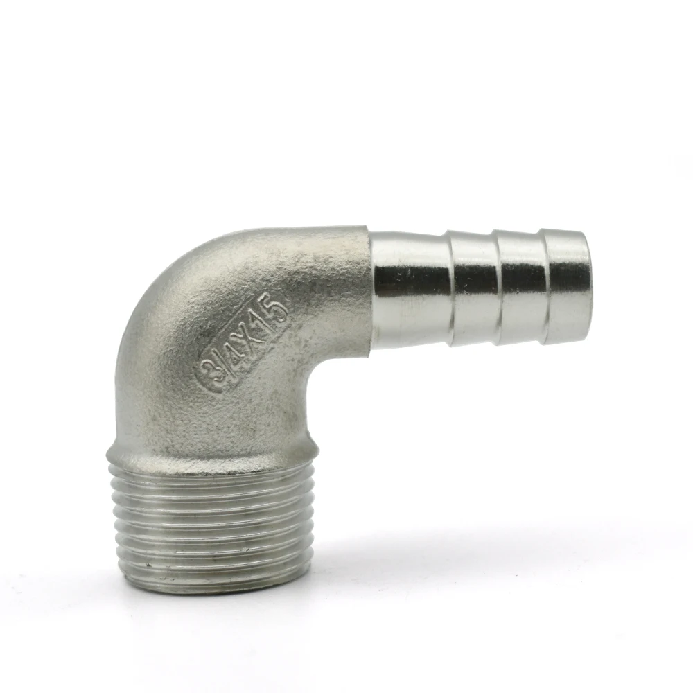 Soft Hose Hook Elbow 8 10 12 14 15 16 20 50mmBSPT External Thread 304 Stainless Steel 1/8 "1/4" 3/8 "1/2" 3/4 "1 Fitting Joint