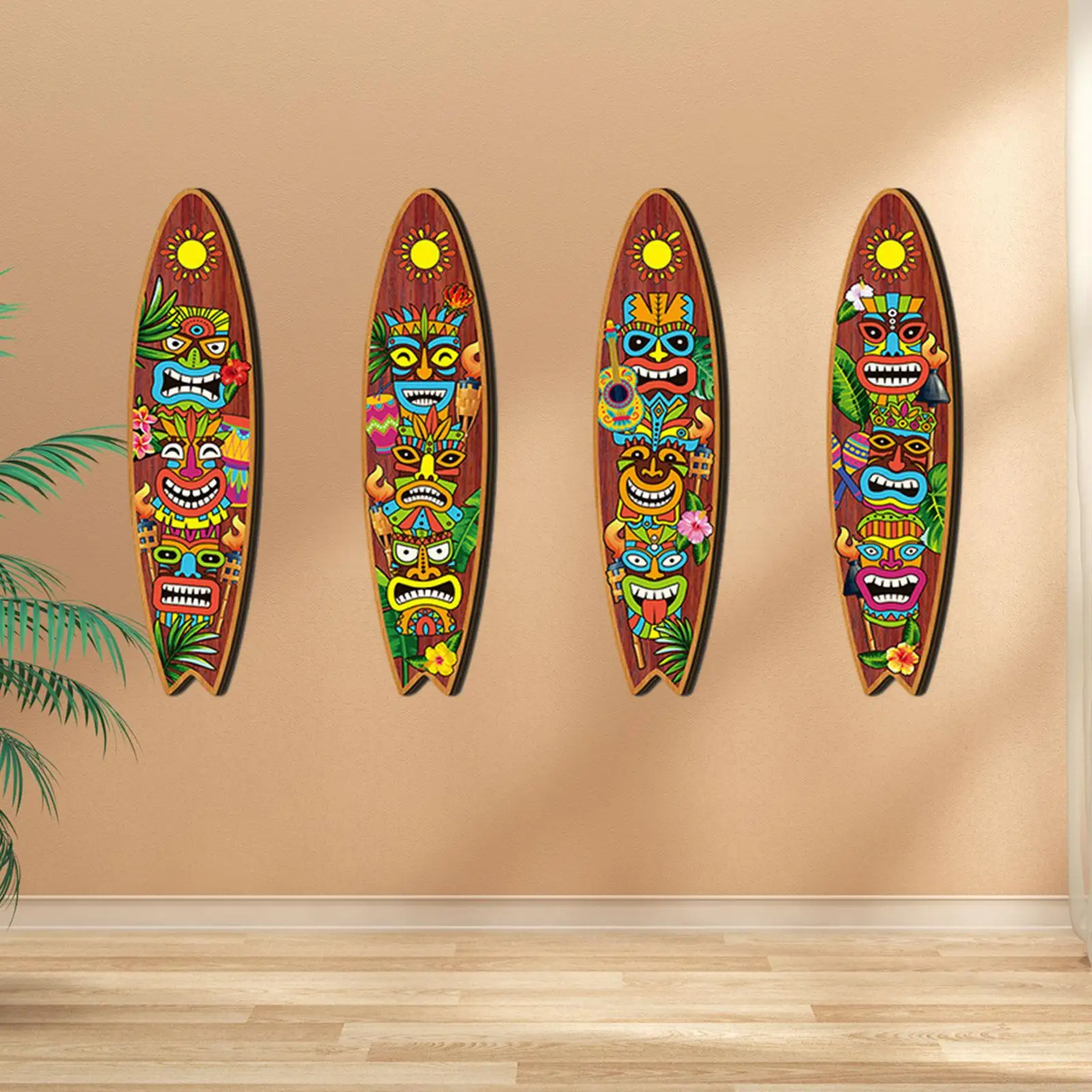 4X Hawaiian Wooden … - image