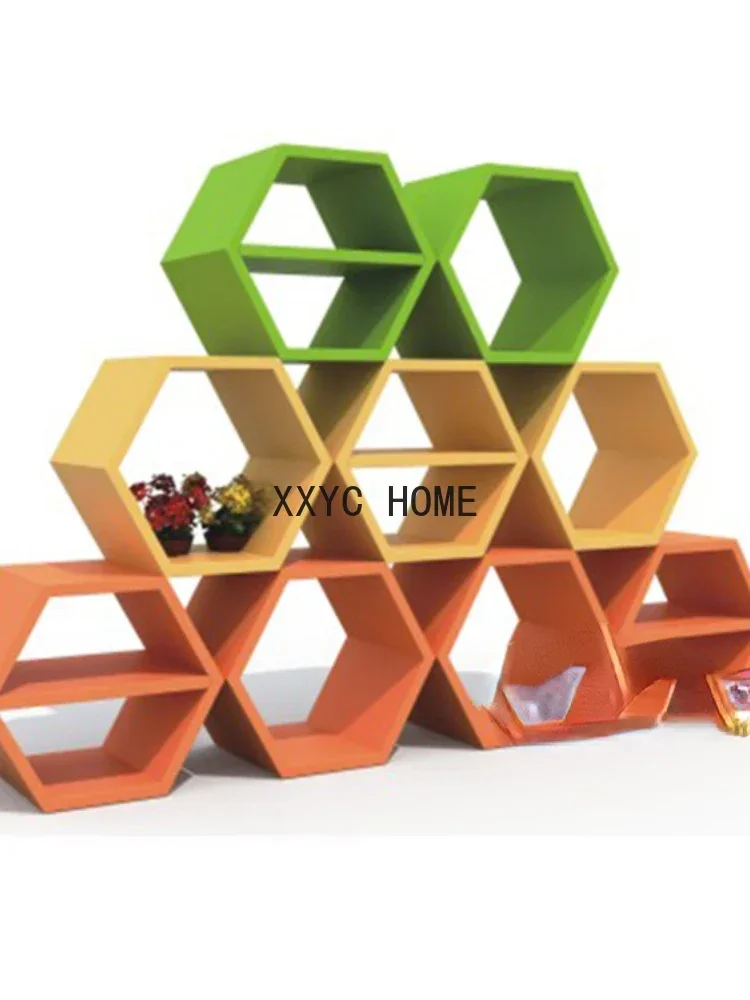 TAO Storage Rack Kindergarten Area Isolation Honeycomb Cabinet Corner Combination Wall Cabinet Mingyi