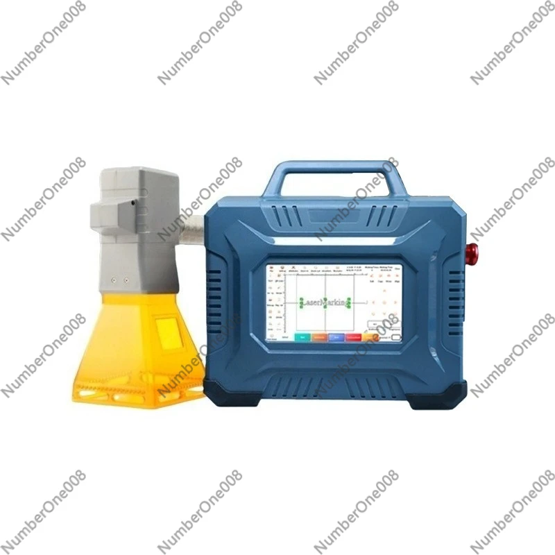 Portable Handheld Fiber Laser Marking Machine for Metal Plastic Carton Date Coding