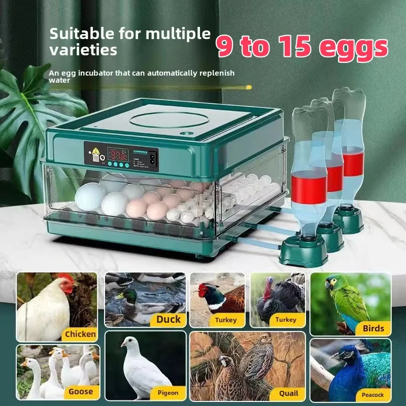 

Upgraded Automatic Incubator Automatic Water Incubator Chicken Duck Goose Pigeon Quail Smart Household Small Egg Incubator