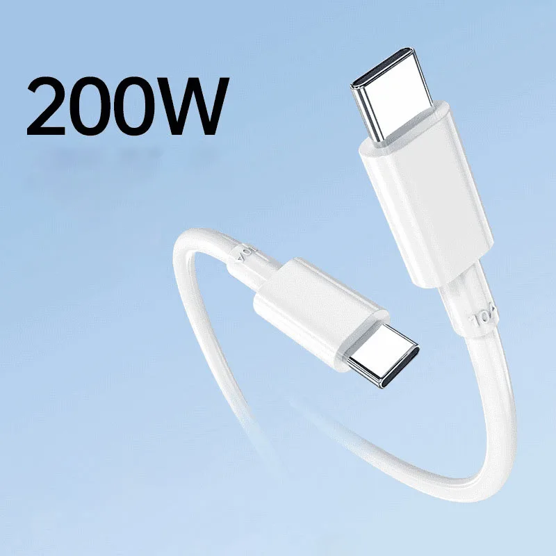 120W 200W Data Cable TYPE C Dual-engine Flash Charging For IQOO VIVO Super Fast Charging Charger Cable 11pro