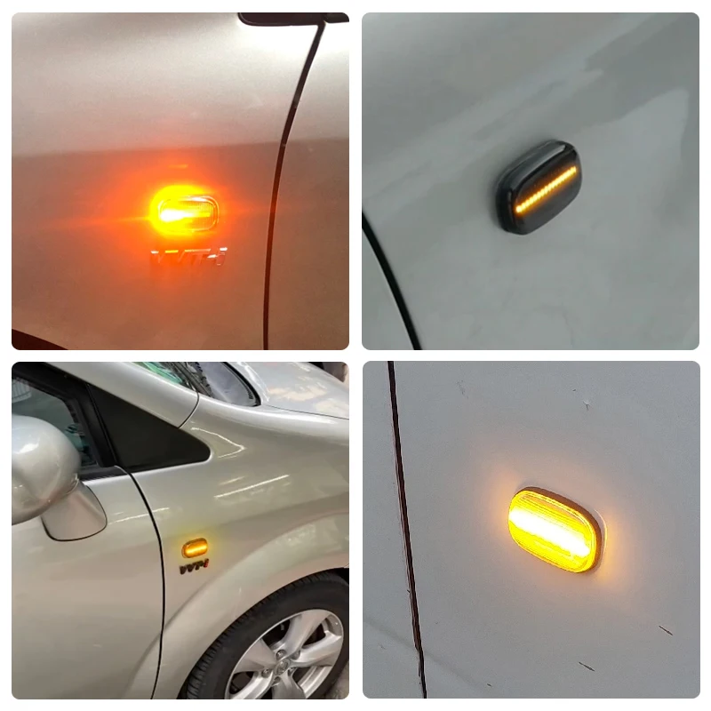 For Toyota Hilux Carina Celica Corolla MR2 RAV4 Prius Picnic Yaris Lexus GS300 RX LED Side Marker Lamp Fender Turn Signal Lights