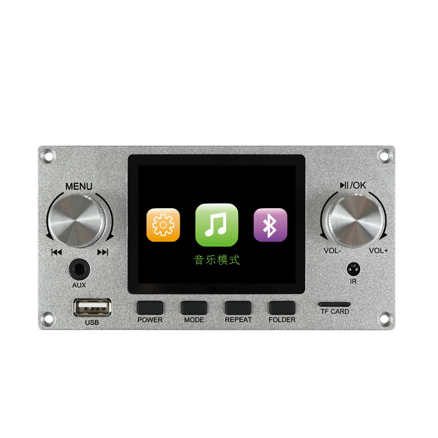 2.8-inch TFT Color Screen Bluetooth Lossless Audio Player Decoding Board Module Supports I2S Digital Audio Output