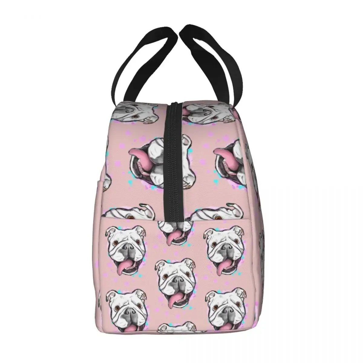 Sac à déjeuner isotherme bouledogue anglais, chien britannique, glacière portable, boîte à bento thermique pour femmes, écoliers, sacs de nourriture de pique-nique