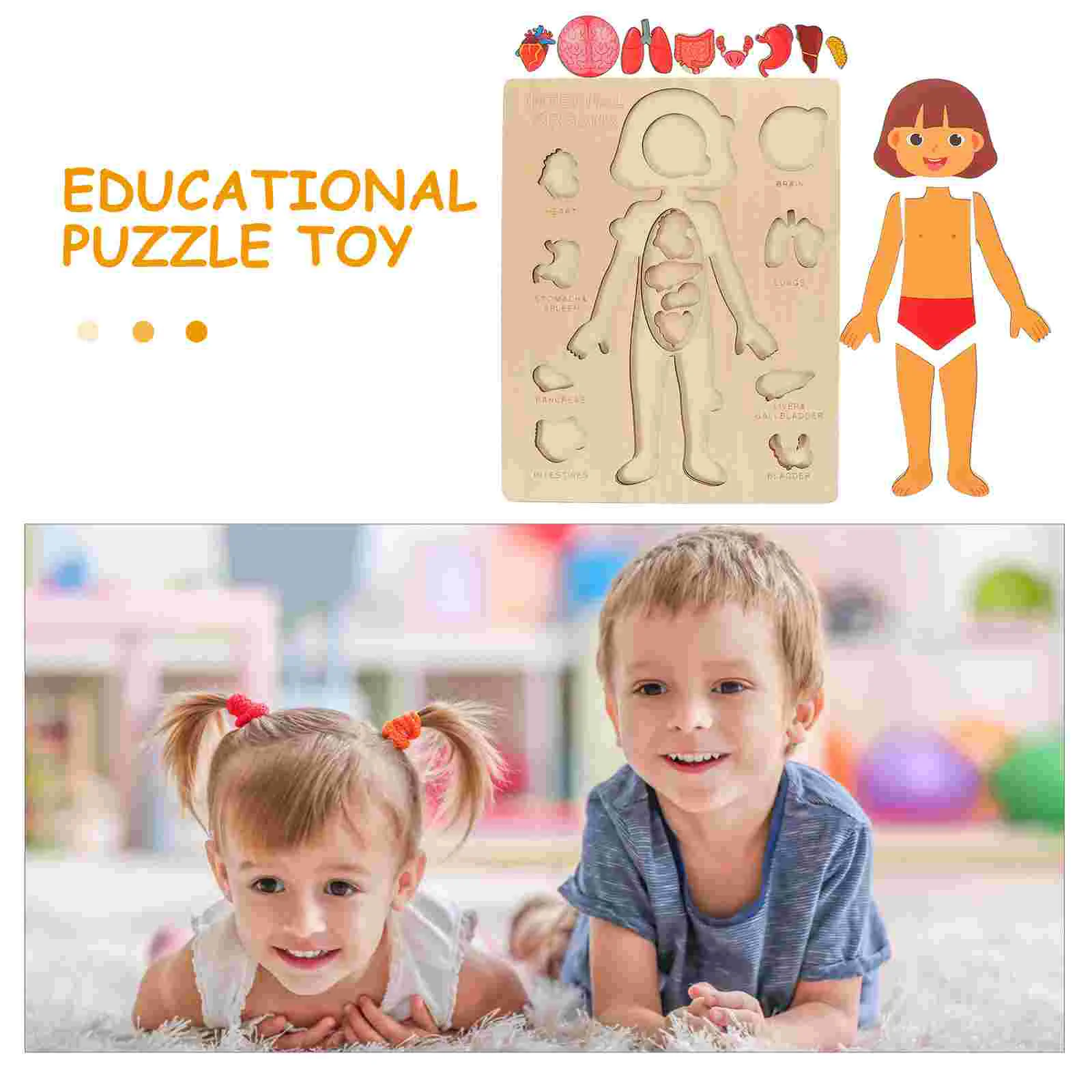 Struttura del corpo umano Puzzle organi Puzzle giocattolo riconoscimento dei bambini sussidi didattici per l'infanzia strumento per la prima educazione modello di anatomia