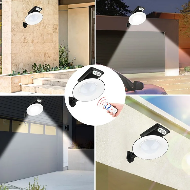 1/2 PCS Solar Outdoor Motion Sensor Light Wide Angle Lighting Waterproof Garden Illumination for Corutyard Wall or Porch