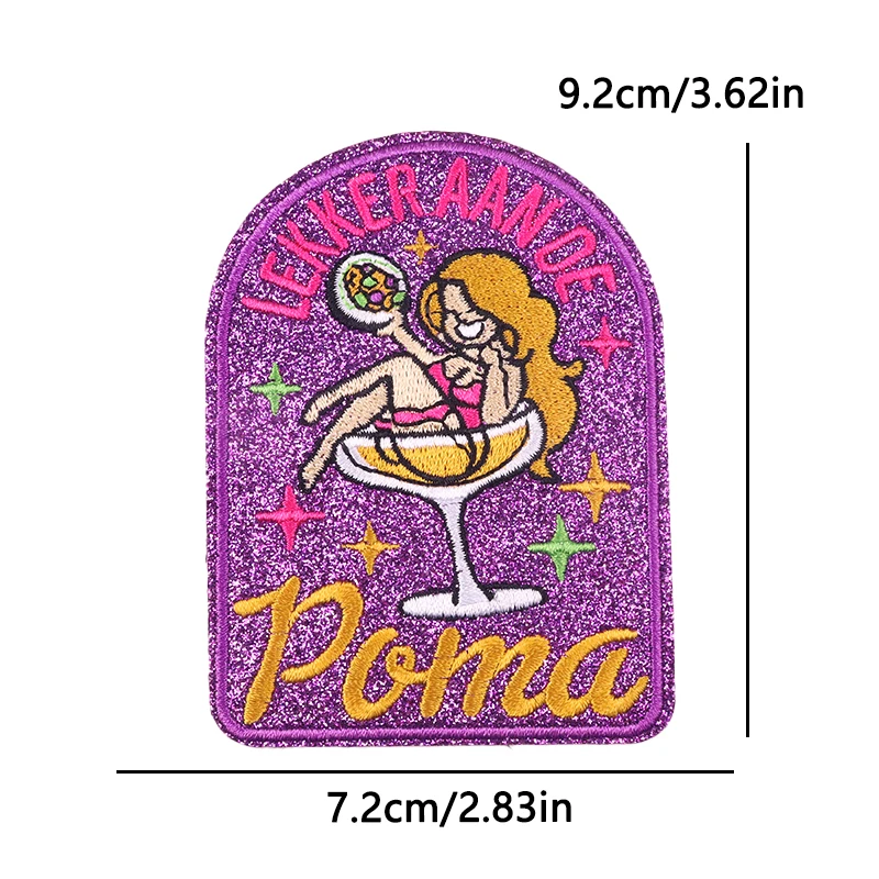 Nederland Oeteldonk embleem patch kikker borduurwerk patch opstrijkbare patches voor kleding Nederland carnaval geborduurde patches