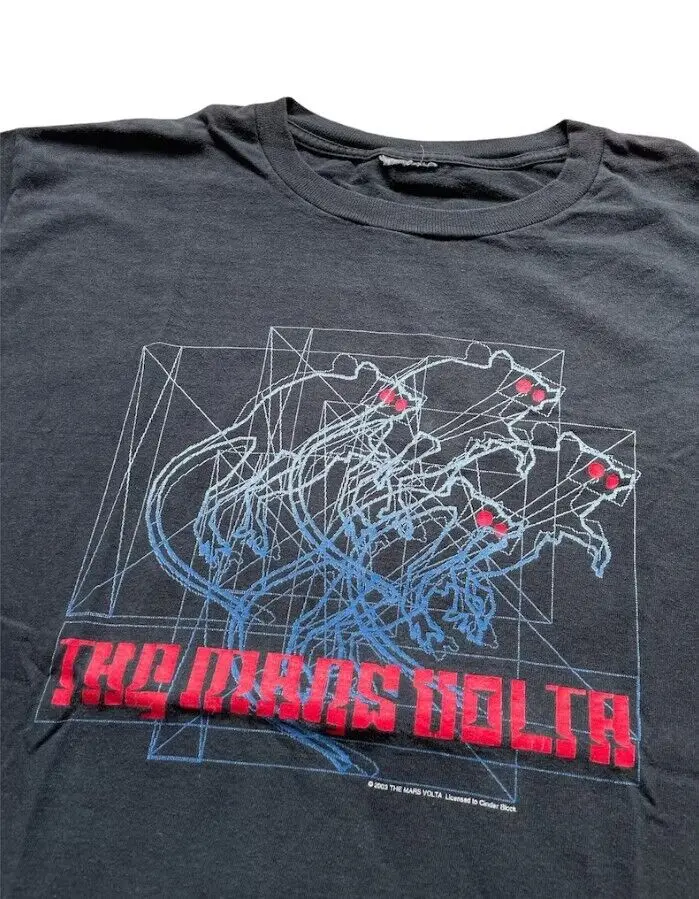 Reprinted 2003 The Mars Volta Band Tshirt, rock band t-shirt, gift for fan