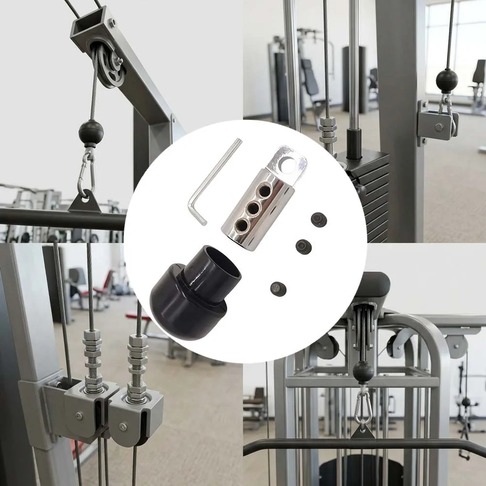 Cable Connector for Tension Tower and Pulley System Use with 64 mm Length and Robust Plastic Steel Construction