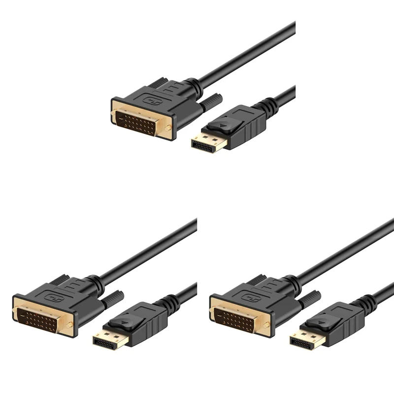 

Кабель AT29-3X Displayport (DP) — DVI, позолоченный, 6 футов