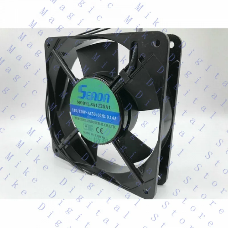 

UU 1 PCS Fan 2 Wire Aluminum frame SA1225A1 AC 110/120V 0.14A 12CM 12025
