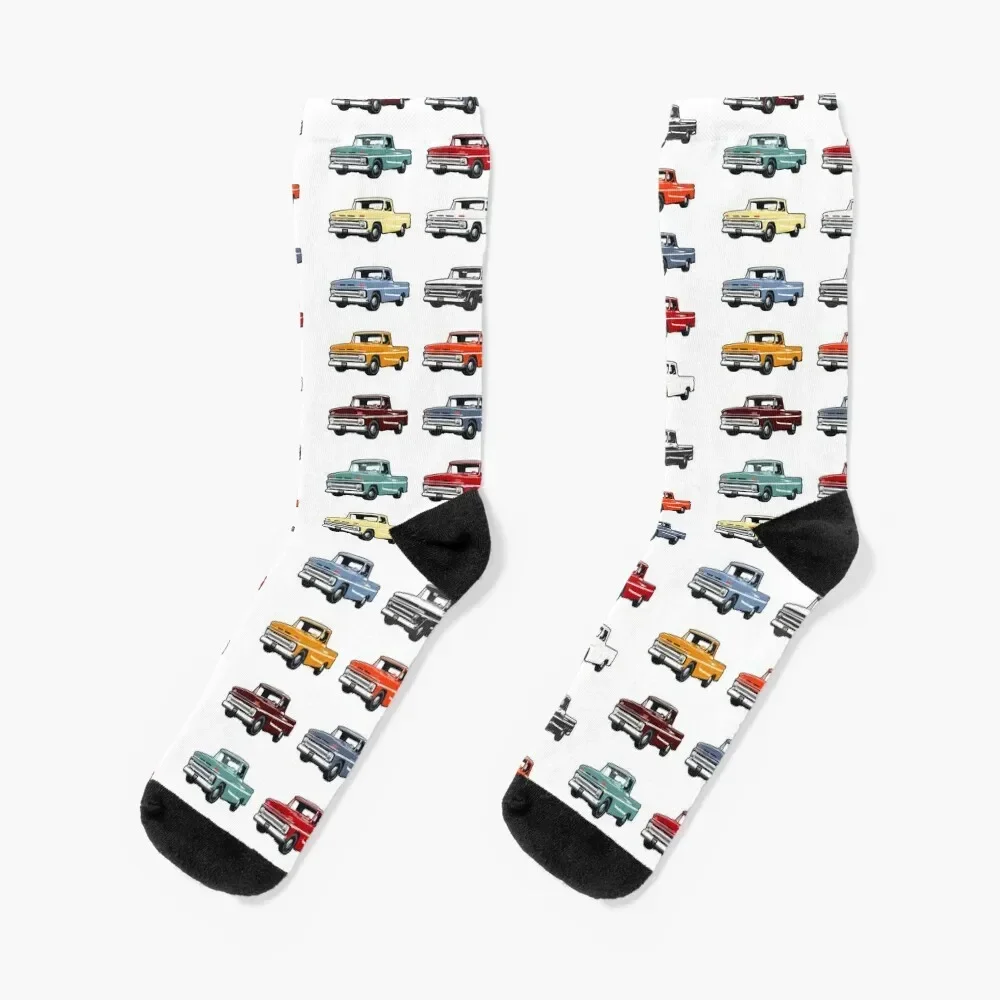 60's C Truck Socks set Stockings cartoon Mens Socks Women's