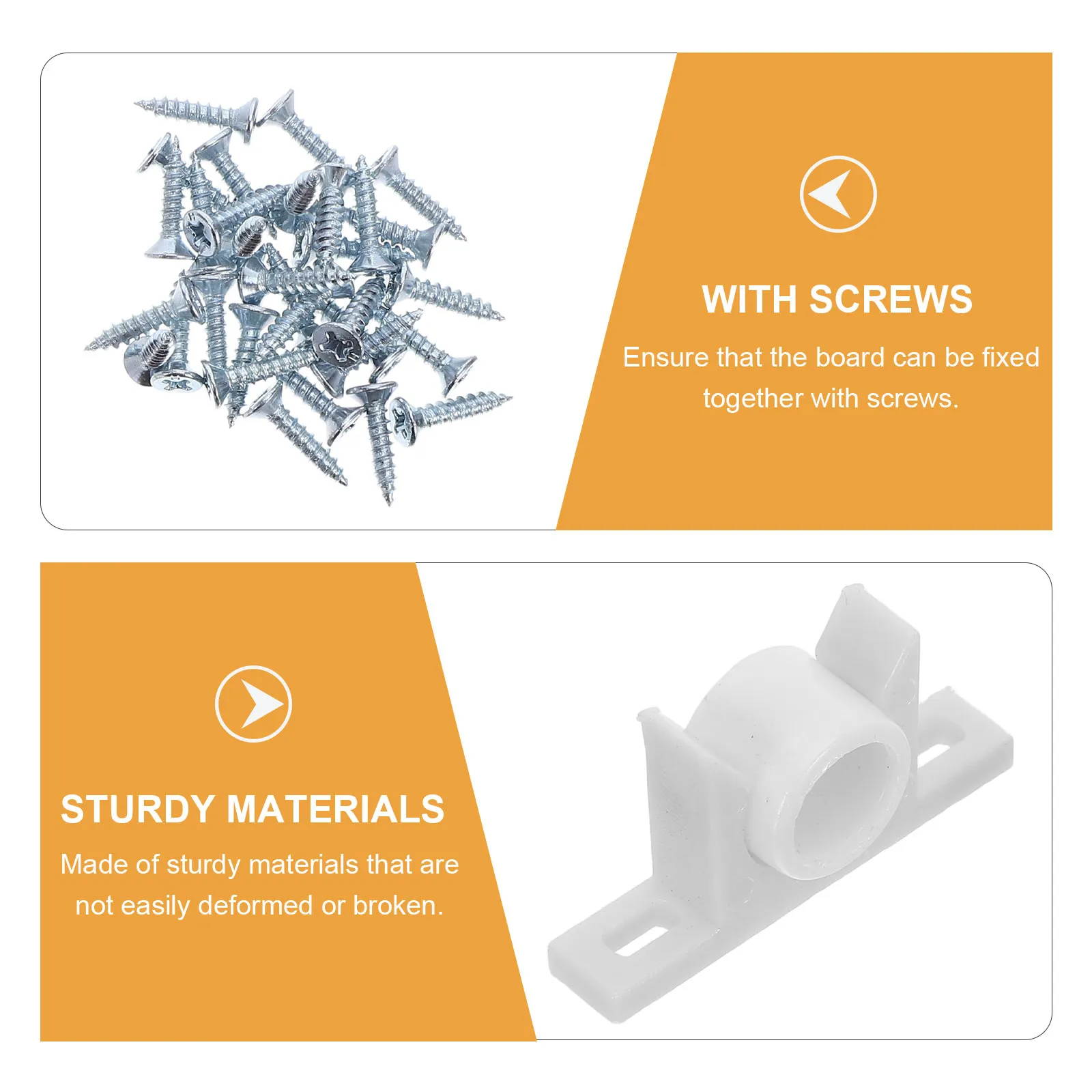 30Sets Plastic Cabinet Door Catch Screw Cupboard Push Latch False Front Drawer Clips Kitchen Closet Furniture Hardware Cabinet