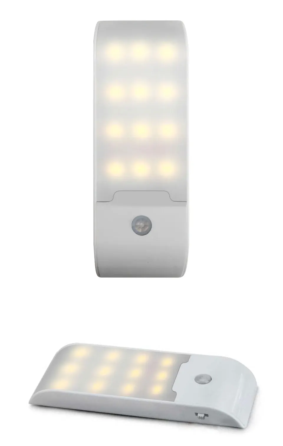 12LED Nachtlicht Bewegungsmelder wiederaufladbare USB-LED-Lampe für Flur Badezimmer Schrank Küche unter dem Schrank hohe Helligkeit – Detail 4