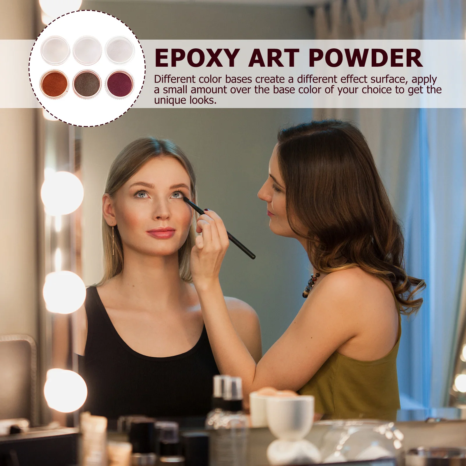 

6 Colors Color Changing Pearlescent Powder Pigment Powder for Epoxy Nail Art Soap Resin Craft Nail Art Accessory