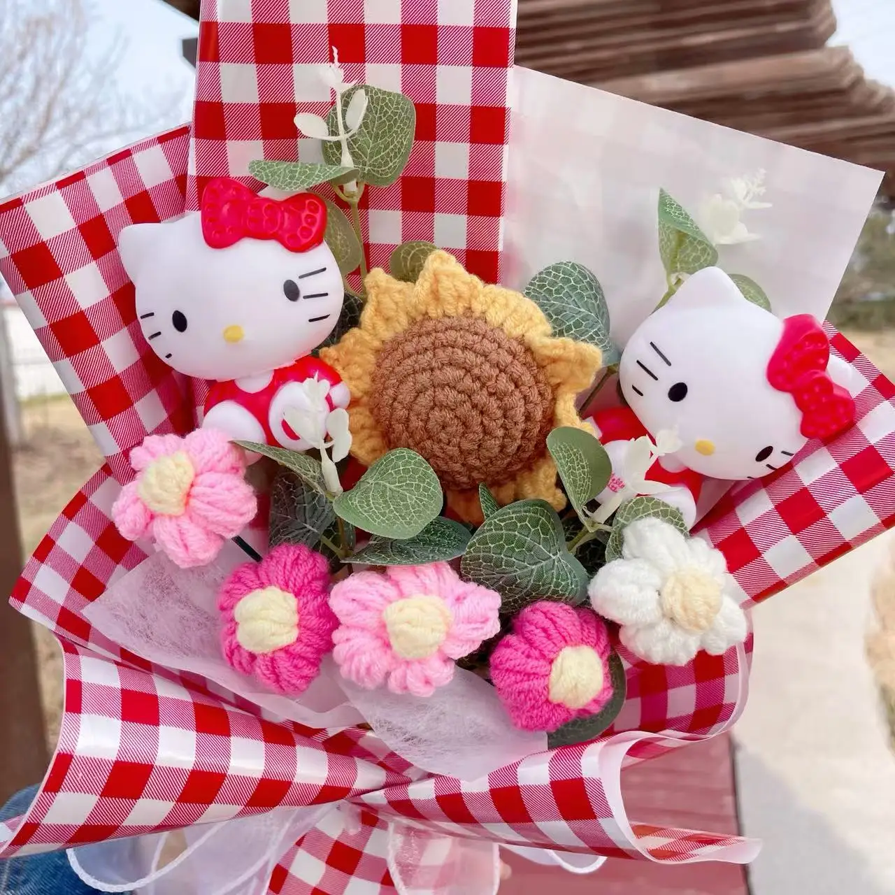 Kuromi Hello Kitty Melody Cinnamorol Plush Toys Cartoon Creative Bouquets Christmas Birthday Christmas Graduation Gifts