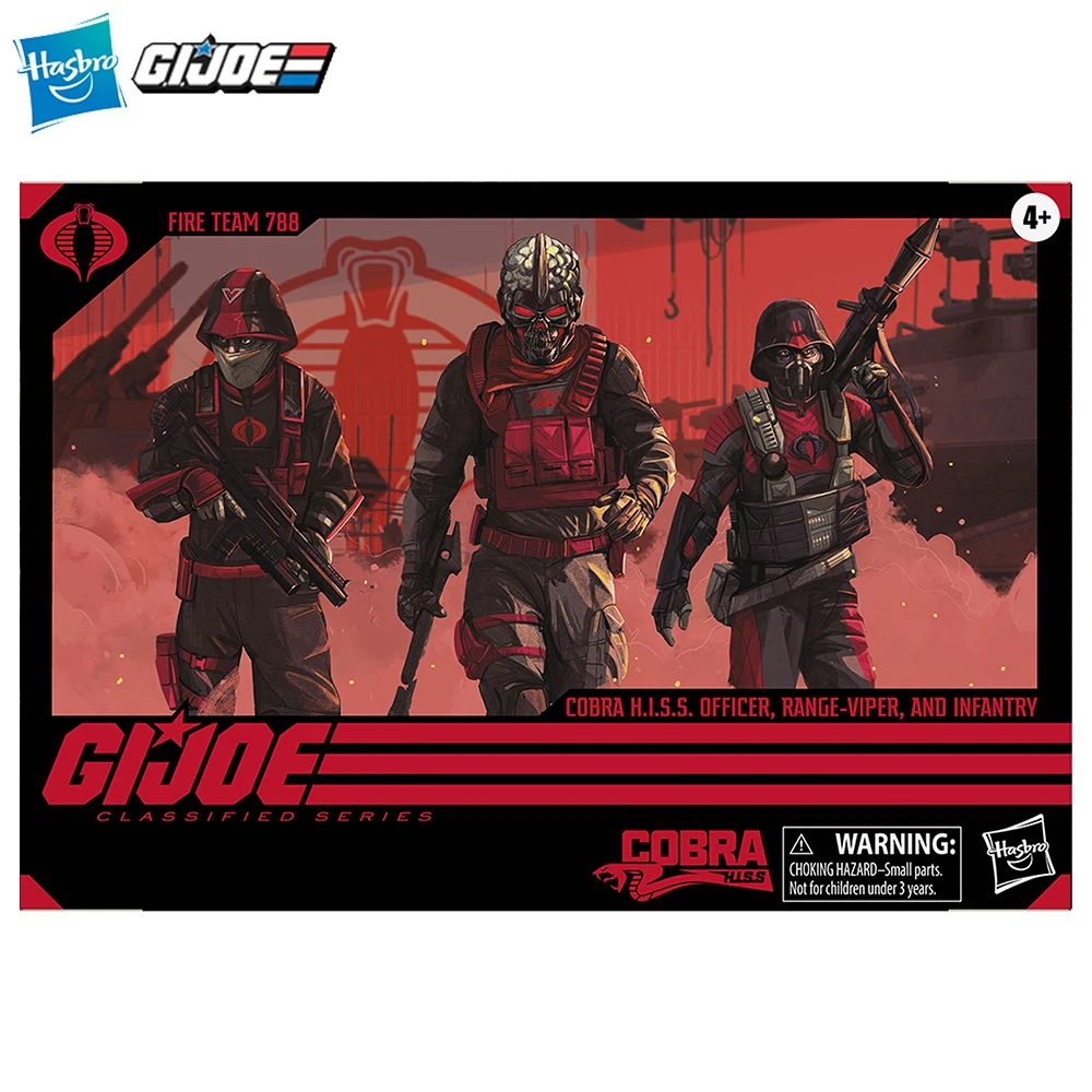 

[In-Stock] Hasbro G.I. Joe Classified Series #110 Cobra H.I.S.S. Fire Team 788 6-Inch-Scale 3-PACK Action Figure Model Toy Gifts