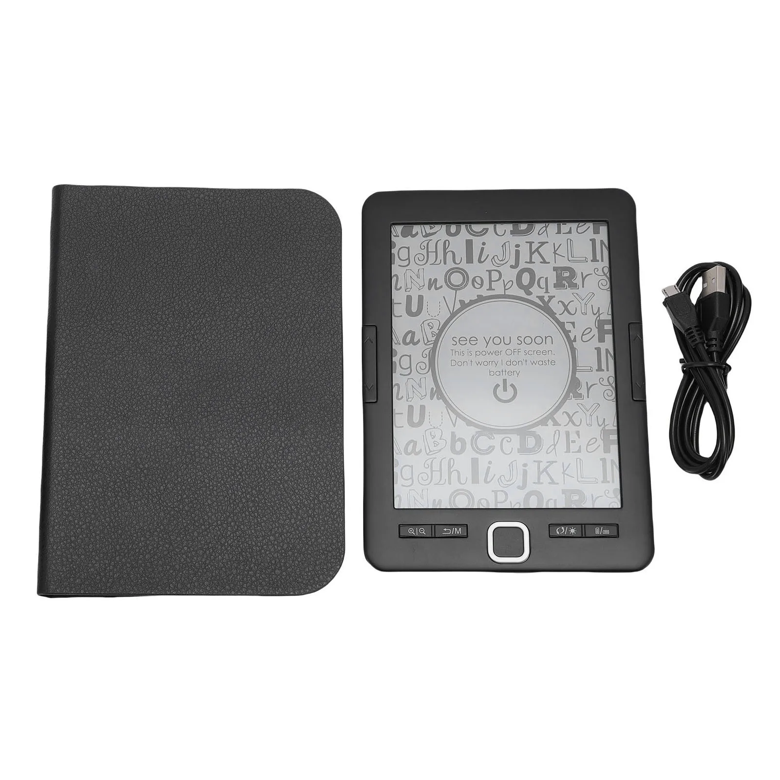 

Ebook Reader 8G 6 Inch Portable Electronic Book Reader Multiple Settings Eye Caring Supports Multiple Formats for Travel