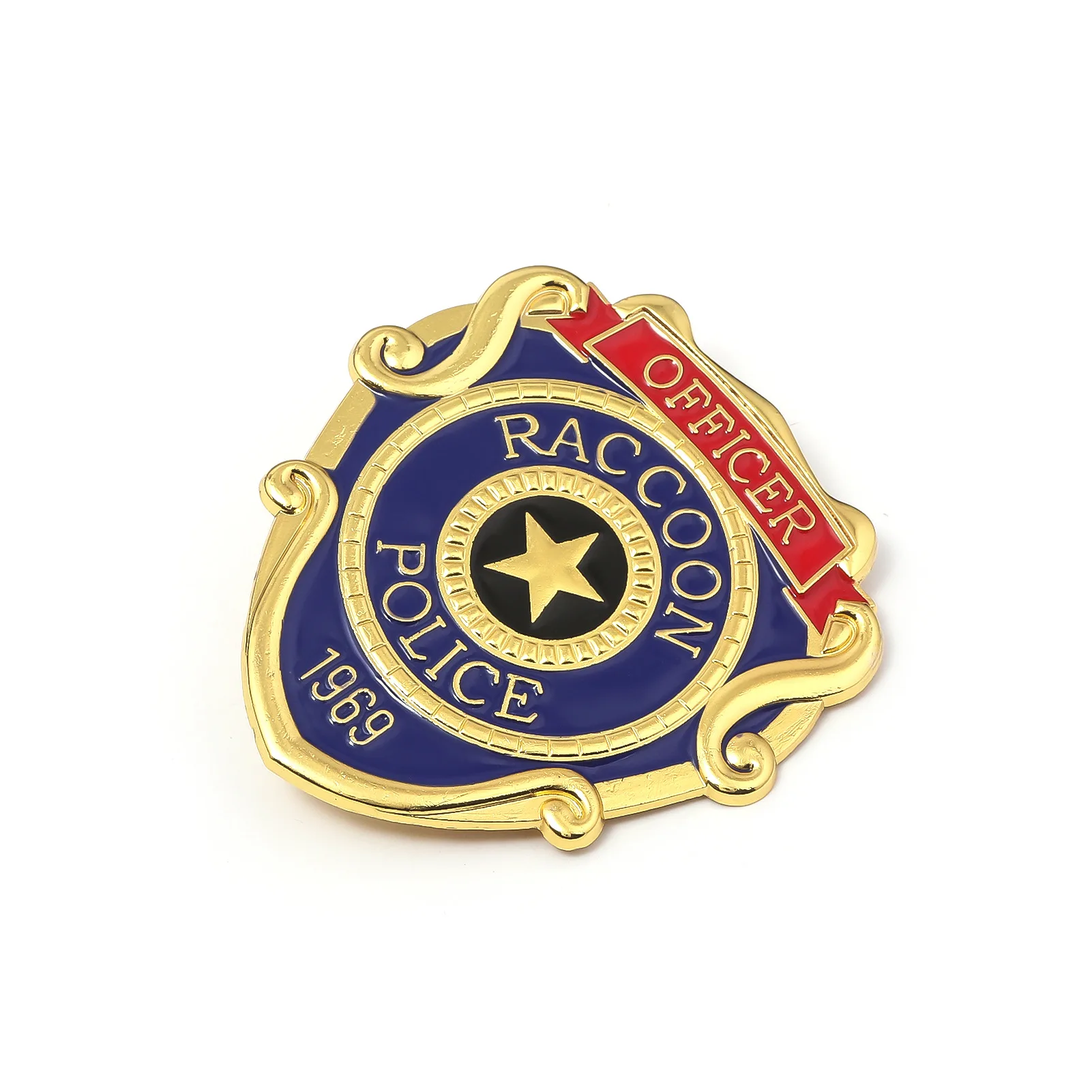 Pin de esmalte del Departamento de Policía de Raccoon, insignia de la película Resident Evil, broche de joyería para decorar mochilas