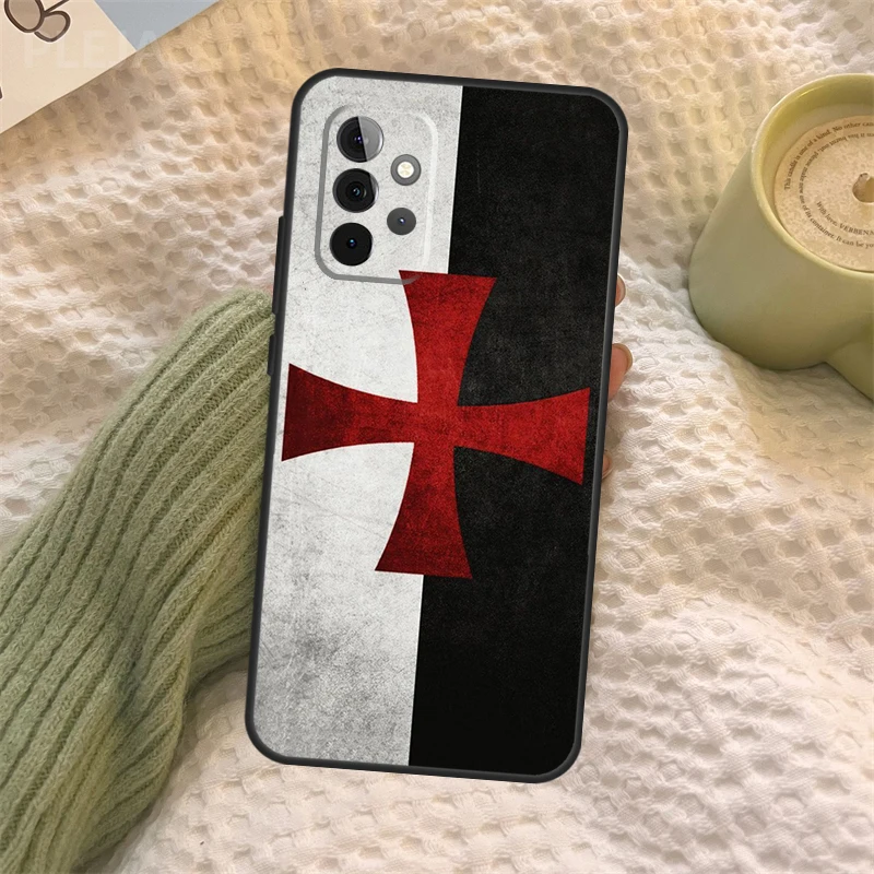 Templar Knight Fundas For Samsung Galaxy A53 A33 A73 A51 A71 A50 A70 A12 A22 A32 A52 A72 A52S A21S Case