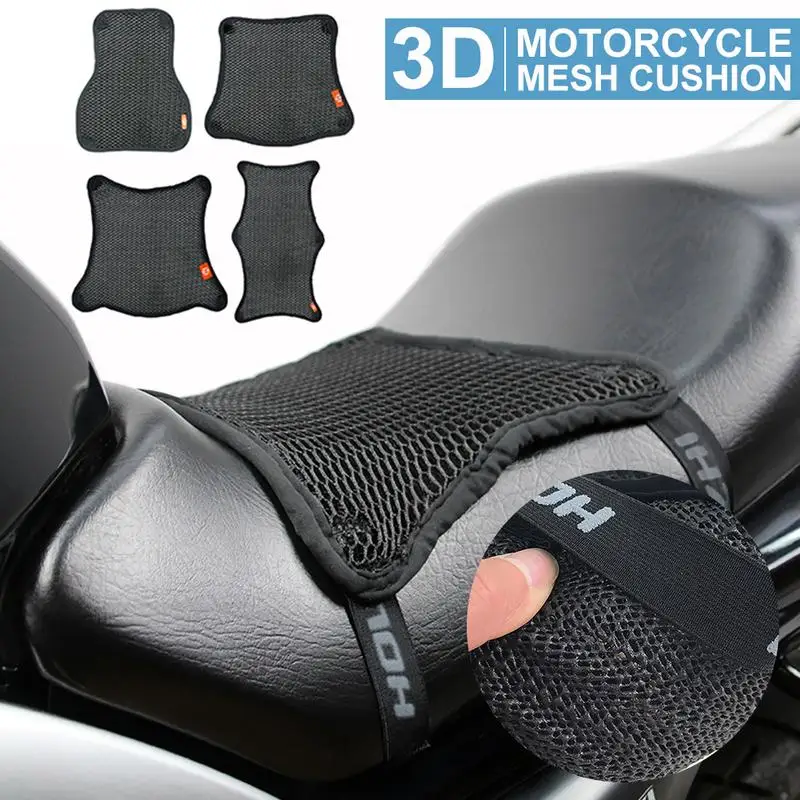 Motorcycle Anti-Slip 3D Mesh Fabric Protecting Cushion Seat Cover for Suzuki VStrom DL650 DL1000 DL250 DL 650 1000 Portable