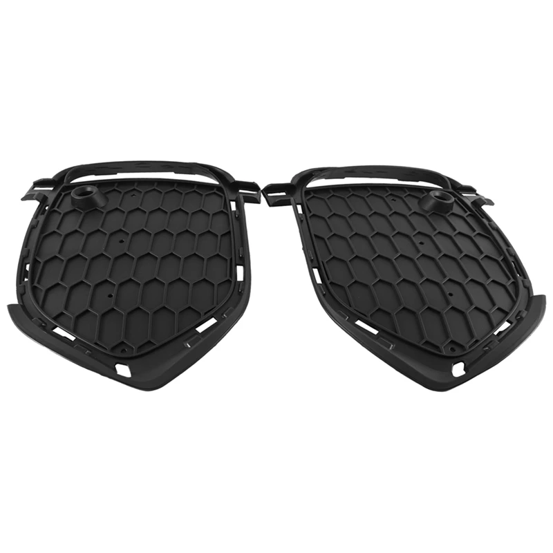 

2 PCS Car Front Bumper Fog Light Grille Cover LH+RH Plastic 51118064635 51118064636 For BMW X5 F15 M Style Sport