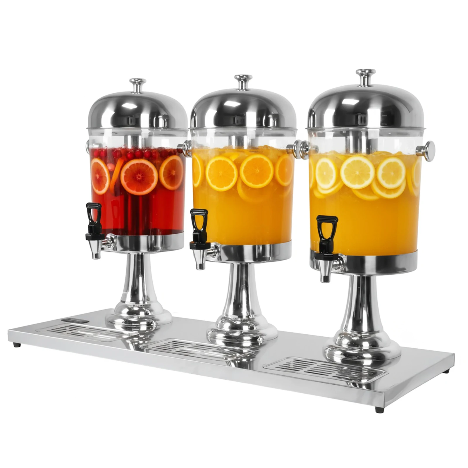 

24L Stainless Steel Commercial Beverage Container with Spigot Restaurant Juice Machine with Ice Core for Home Parties Restaurant