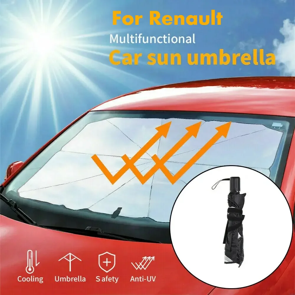 

Upgraded High-quality Car Windshield SunShades Umbrella Foldable Auto Front Window Cover for UV Ray Block & Sun for Renault