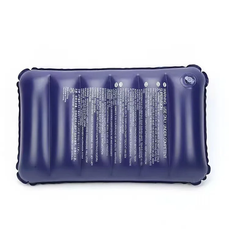 PVC Plush Inflatable Pillow Travel Field Camping Leather Rectangular Beach Portable