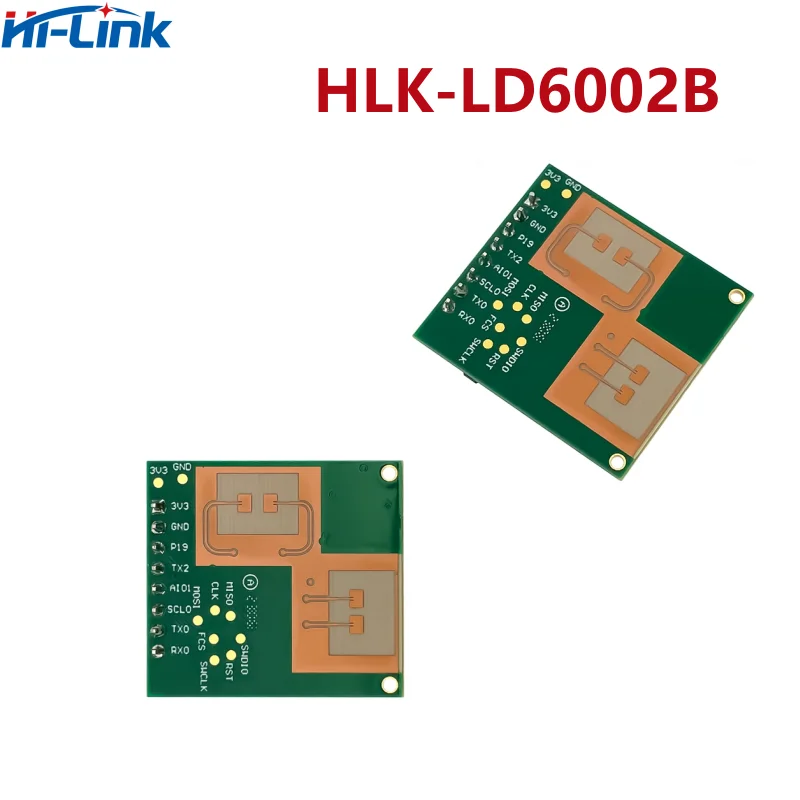 New 60GHz HLK-LD6002B FMCW millimeter wave radar module 3D human body sensing motion Status sensor GPIO and UART I/O TTL 3.3V