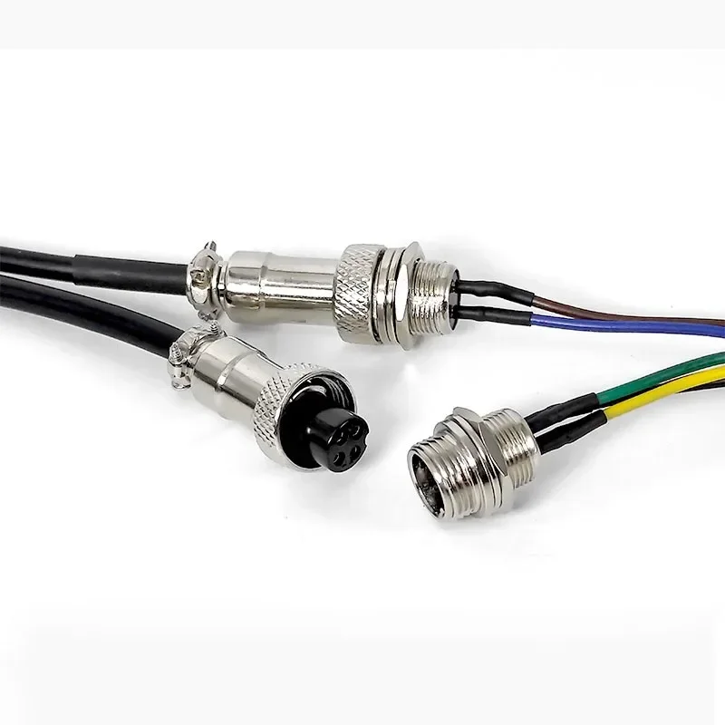 GX12 2 3 4 5 6 7 Pin Aviation Plug Extension Line M12 Male Female Connector Cable 5A Industrial Grade Welding Connection Cord
