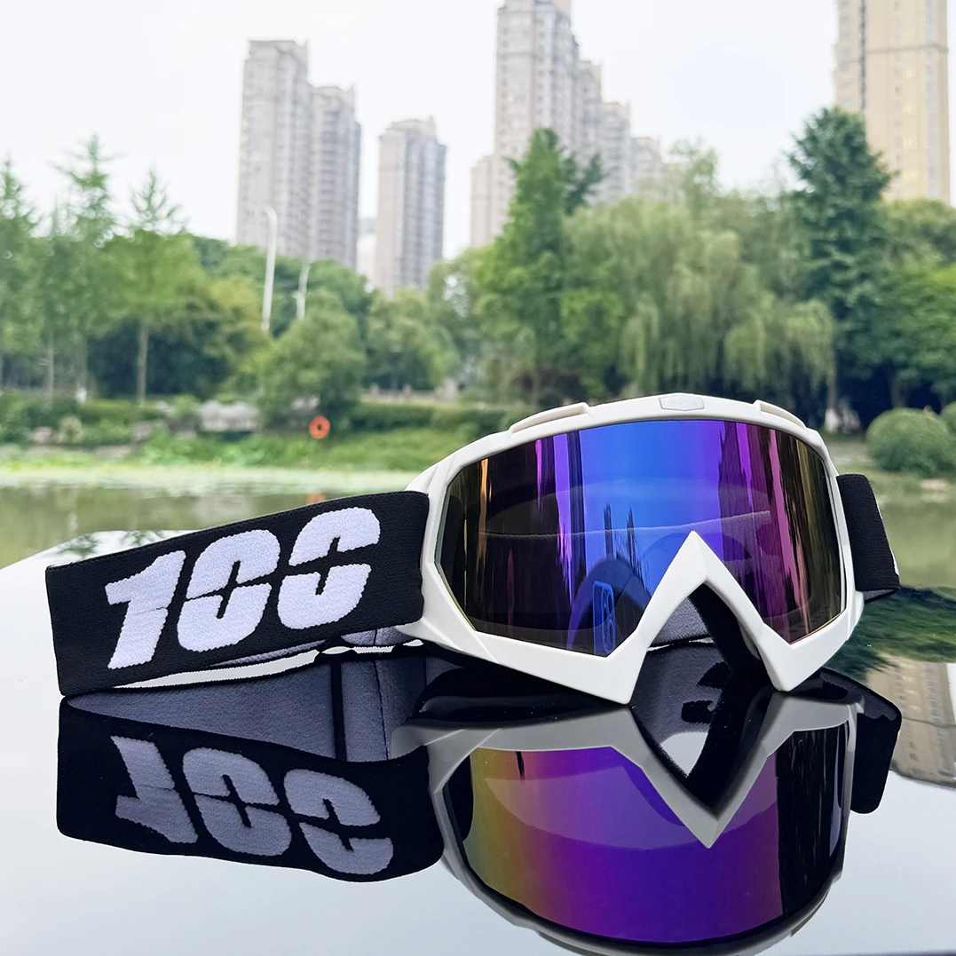 

100 Motorcycle Goggles Cycling Glasses Outdoor Off-Road Ski Sport MX ATV Dirt Bike Racing Glasses Motocross Goggles Bike Glasses