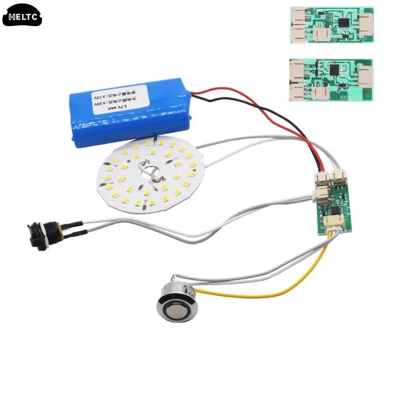 2AUSB 3.7V-12V/5V lampa stołowa obwodu wyżywienie ładowania płytka obwodu drukowanego bezstopniowa ściemniania dotykowy Led mała lampka nocna moduł