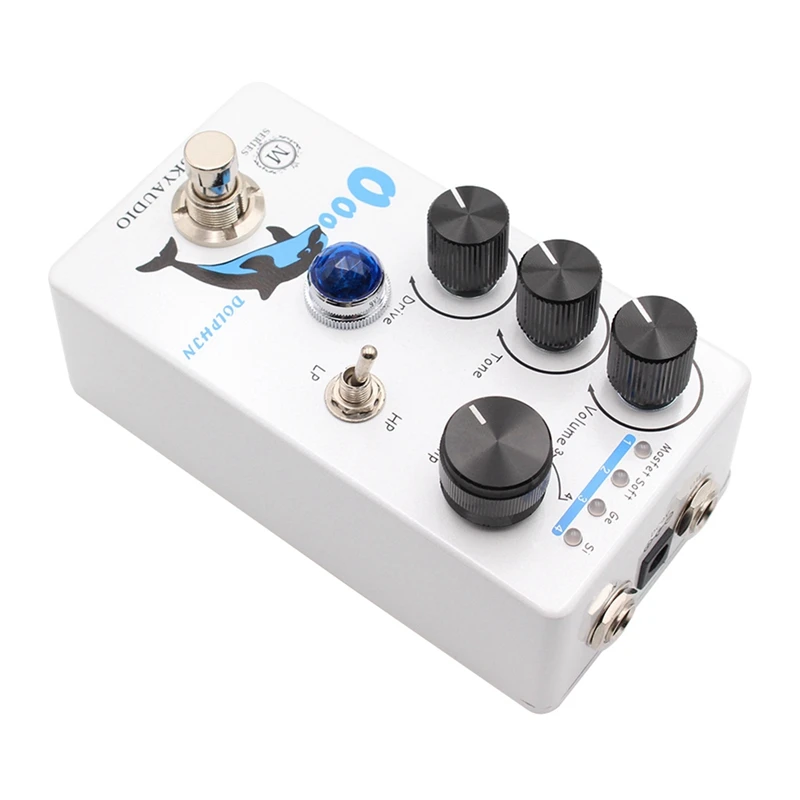 MOSKYAUDIO DOLPHIN Guitar Ultimate Drive Distorton Effects Pedal True Bypass Function Guitar Effects Processor Accessories Parts