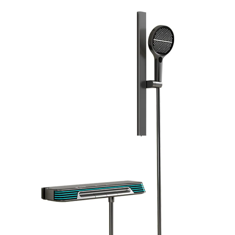 

Roof-free spray split shower set, all-copper rain bath pressurized nozzle spray