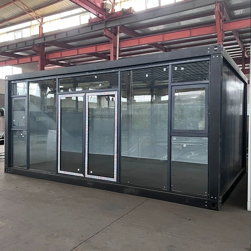 

Glass curtain wall activity room Shade heat insulation sun room Broken bridge aluminum activity room Villa courtyard glass sun