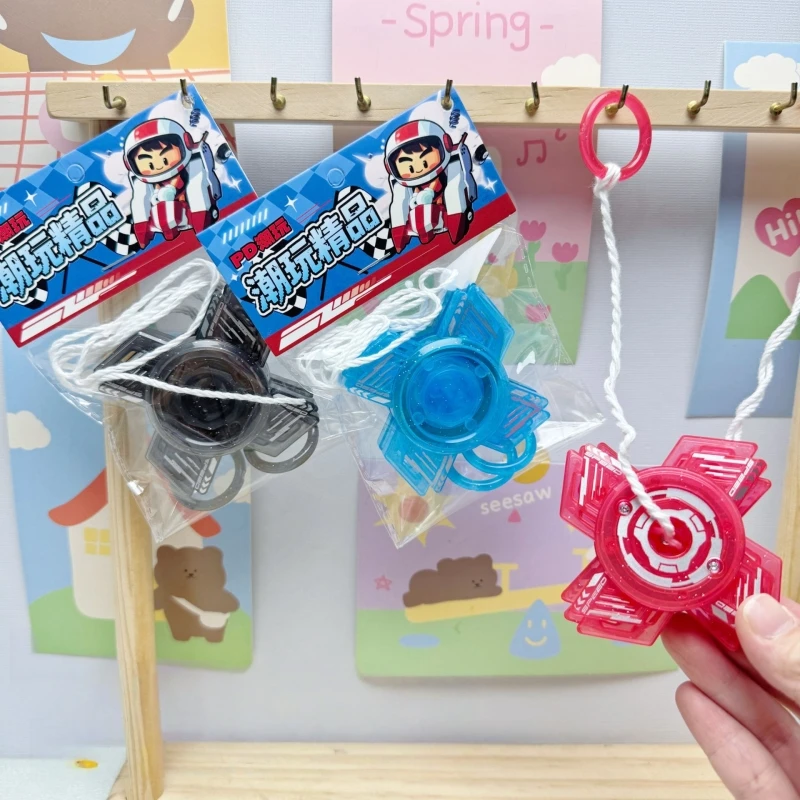 Wholesale 1 Box 24 Pcs Pull String Sparking Gyro Toy , Suitable For Offline Retail