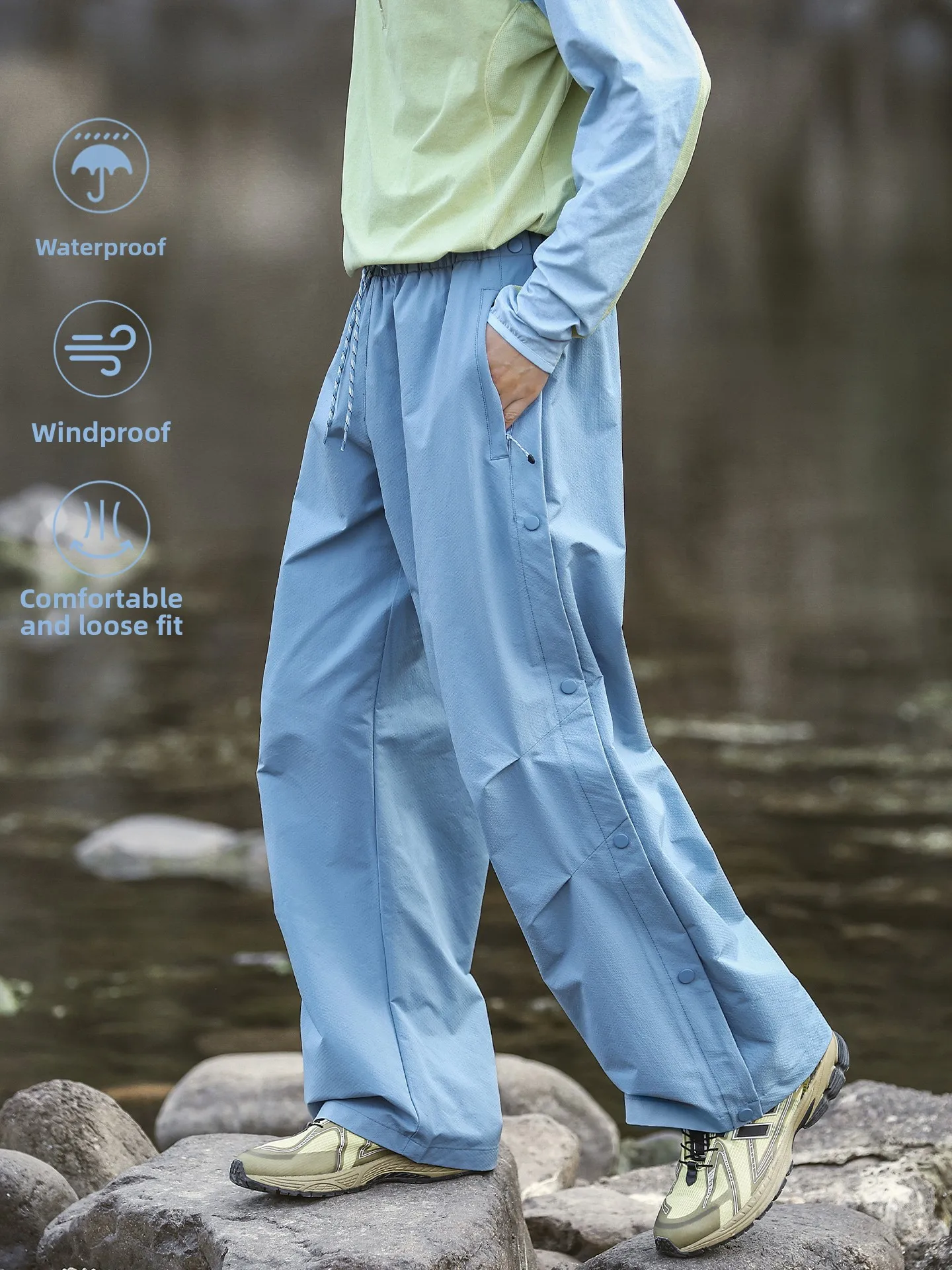 

Ветрозащитные и водонепроницаемые брюки для активного отдыха и альпинизма, мужские и женские, повседневные, быстросъемные, рабочие, прямого кроя